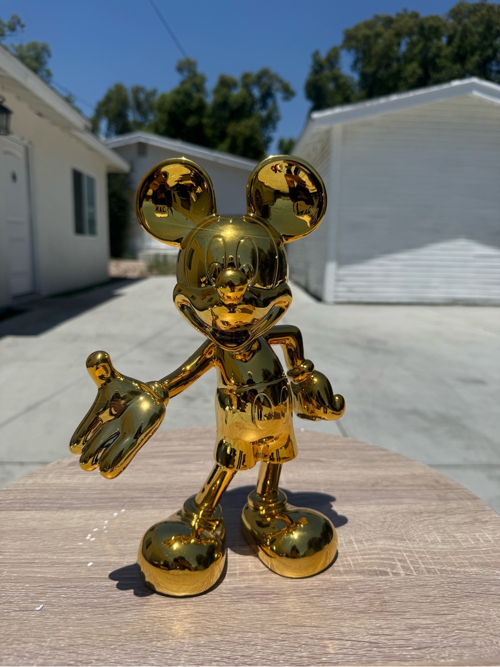 Disney Mickey Mouse Pop Art Sculpture Figure 30cm golden